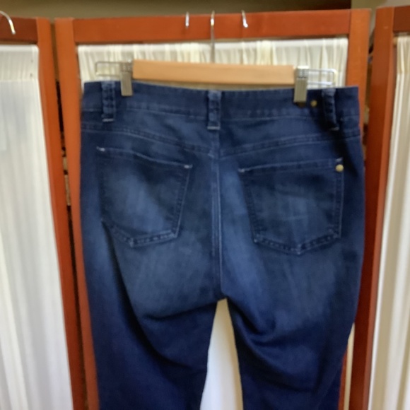 CAbi Bree Jeans #514 Deep Blue Wash Straight Leg Stretch Size 8 - Picture 5 of 8